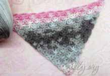 Узор для теплого бактуса-шали Морские Звездочки