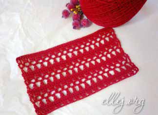 Узор крючком Мережка Мережка крючком. Мастер-класс и схема вязания