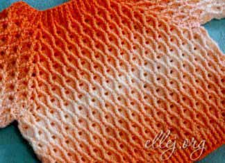 Рельефный узор «Ананас» • Вяжем реглан Красивый рельефный узор для реглана крючком Ананас