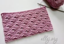 Узор плотные веерочки Узор крючком Плотные Веерочки