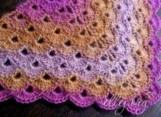 Шаль Фуксия Шаль Фуксия крючком