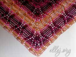 Мастер-класс шаль "Закат" крючком