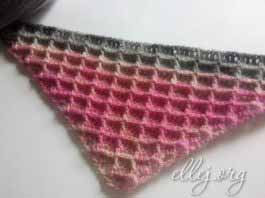 Вафельный бактус крючком