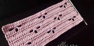 Узор Трилистник для летнего топа Красивый узор Трилистник крючком