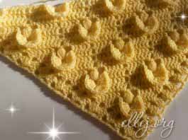 Объемный узор для шали Орхидея