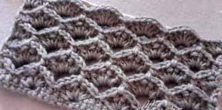 Узор Ажурные чешуйки Рельефный узор Ажурные чешуйки ракушки