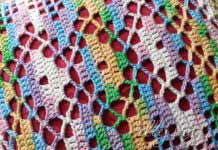 Ажурный узор для вставок 078 и детали туники Ажурная вставка крючком