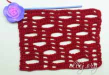 Узор «По Нотам» • 3 схемы Узор крючком "Как по нотам". 3 схемы вязания