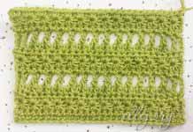 Мережка со звездочками #4 Мрежка крючком со сзездочками №4