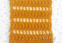 Мережка со звездочками #3 Мрежка крючком со сзездочками №3