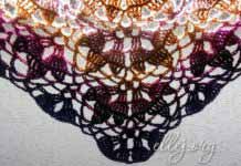 Шаль Звездная Лилия Шаль крючком "Звездные лилии"