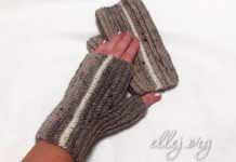 Митенки «Чужестранка» Митенки резинкой за заднюю полупетлю описание вязания крючком