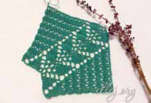 Ажурная линия реглана с листочками Реглан крючком для топа, джемпера, кардигана, платья