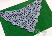 Шаль «Февраль» Шаль с пышными столбиками "Февраль"