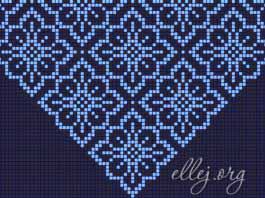 Филейный узор для шали