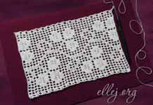 Филейное кружево Кружево в филейной технике, филейная вставка, узор