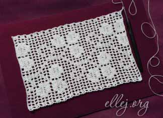 Филейное кружево Кружево в филейной технике, филейная вставка, узор