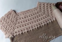 Ажурная кокетка реглан сверху с попкорном Ажурная квадратная кокетка с попкорном. Схемы