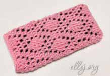 Узор крючком рельефные ромбы 093 Узор крючком рельефные ромбы