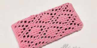 Узор крючком рельефные ромбы 093 Узор крючком рельефные ромбы