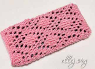 Узор крючком рельефные ромбы 093 Узор крючком рельефные ромбы