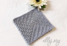 Мотив Иллюзия узор для квадратного пледа крючком Мотив Иллюзия