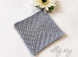 Мотив Иллюзия узор для квадратного пледа крючком Мотив Иллюзия