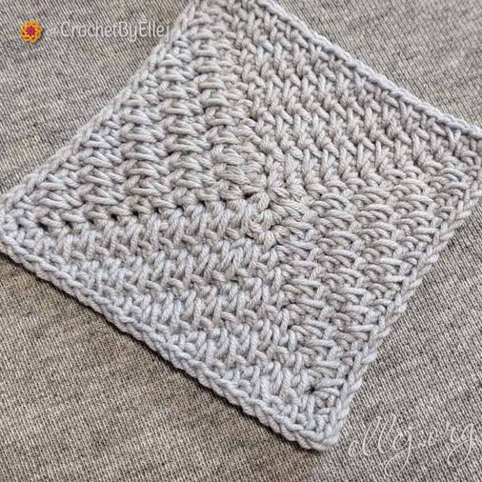 Unraveling the Illusion Motif A Crocheted Square Blanket Pattern