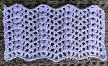 Downy waves crochet pattern